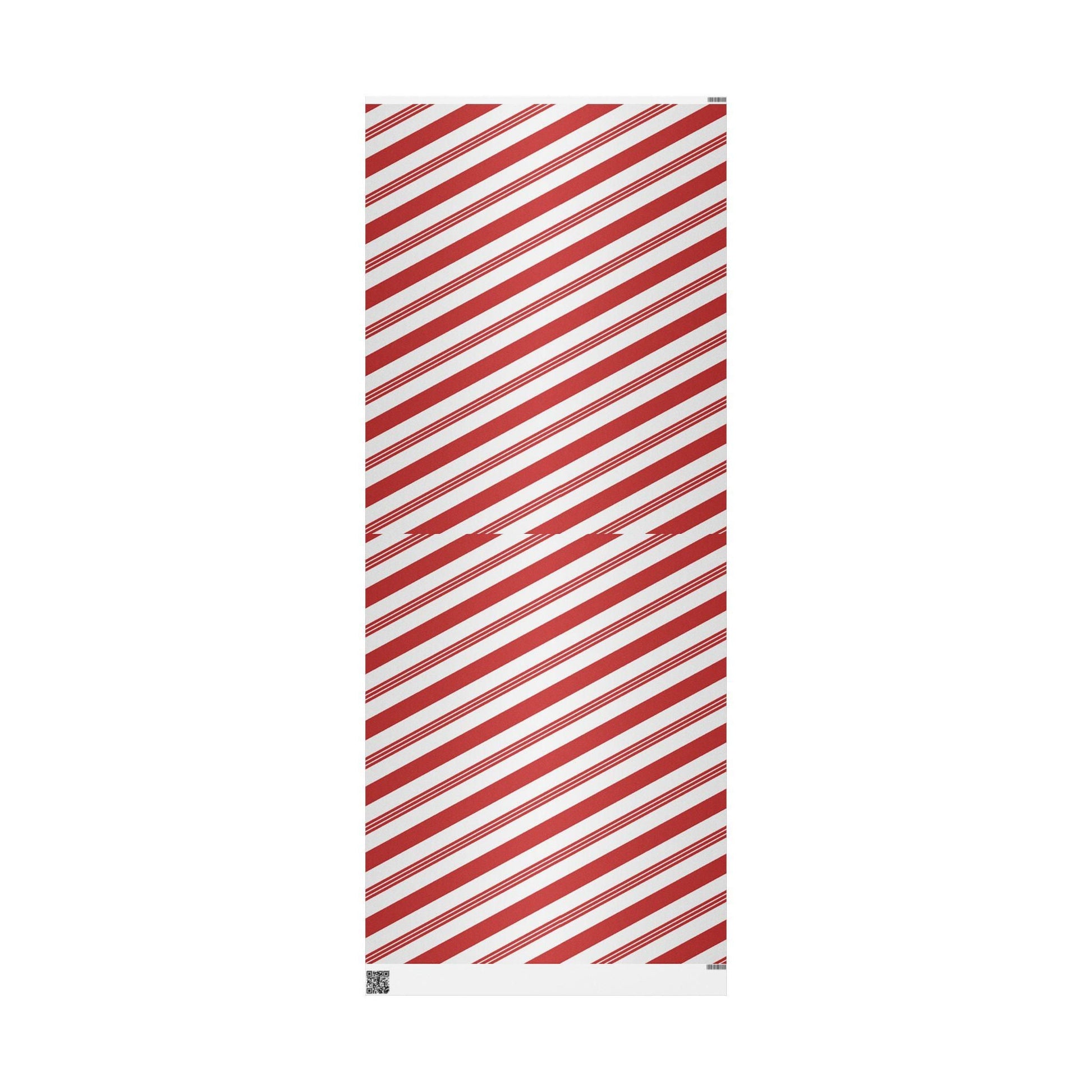 Gift Wrapping Paper, Peppermint Stick Design - Festive Holiday Present Wrap, Christmas Gift Wrap, Party Supplies, Craft Paper, Wrapping