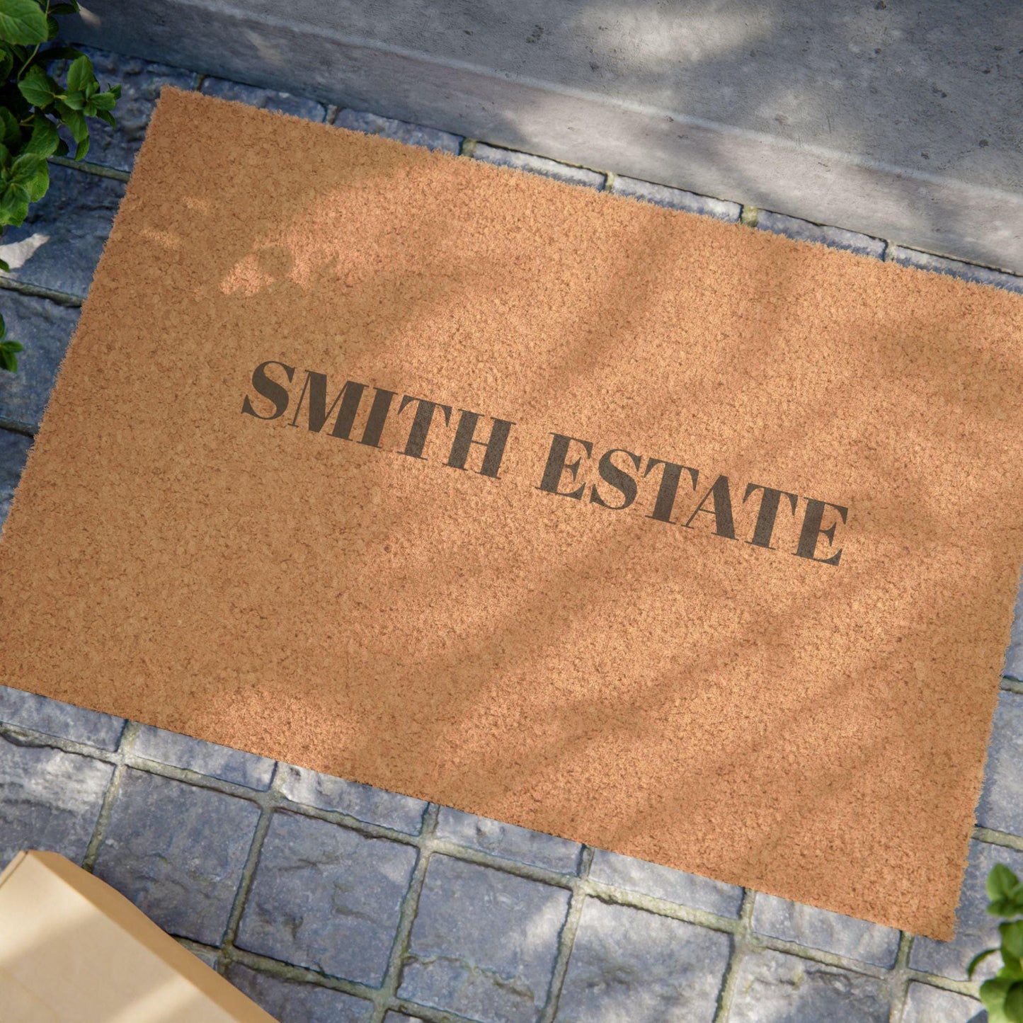 Personalized Cork Doormat, Custom Welcome Mat, Front Door Rug, Housewarming Gift, Entryway Decor, Outdoor Entry Mat