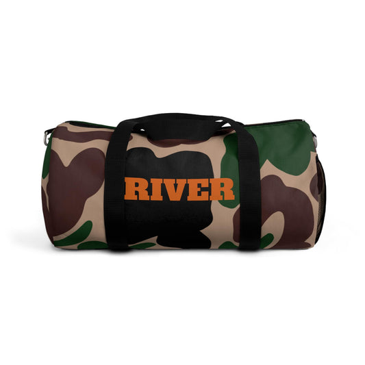 Camo Hunter Duffel Bag, Personalized Military Travel Luggage, Custom Army Green Gym Bag, Outdoor Sports Gear, Weekend Overnight Carry-On,