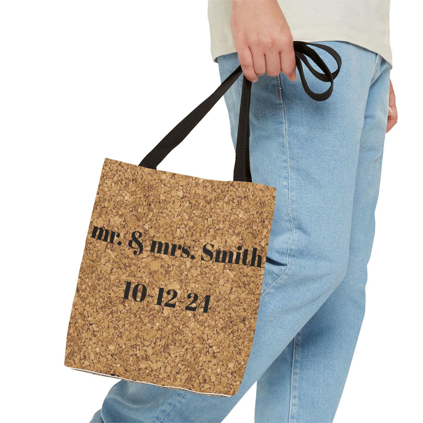 Wine Cork Tote Bag, Personalized Canvas Shopping Bag, Eco-Friendly Grocery Tote, Wine Lover Gift, Custom Market Bag, Reusable Beach Tote